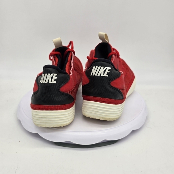 Nike Shoe Men\'s 10 Solarsoft Moccasin Sneakers Red Black White 555301-601 main image 8